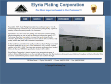 Tablet Screenshot of elyriaplating.com